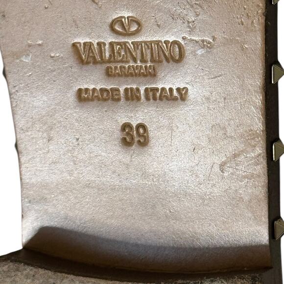 Valentino Garavani Rockstud Black Leather Mules Size 39 - Picture 13 of 14